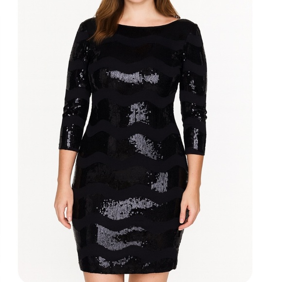 As U Wish Dress Black Night Out Dress Length: Mid-Length SZ SM bodycon - Picture 1 of 10